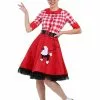 Fun Costumes Plus Size 50s Sock Hop Darling Women's Costume Dress
