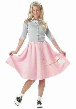 California Costume Collection Adult Pink Poodle Skirt Costume