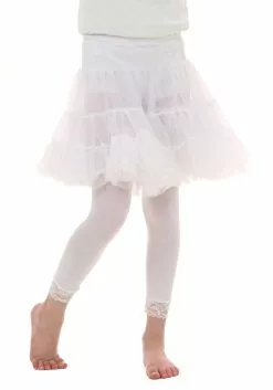 Fun Costumes Child White Knee Length Crinoline