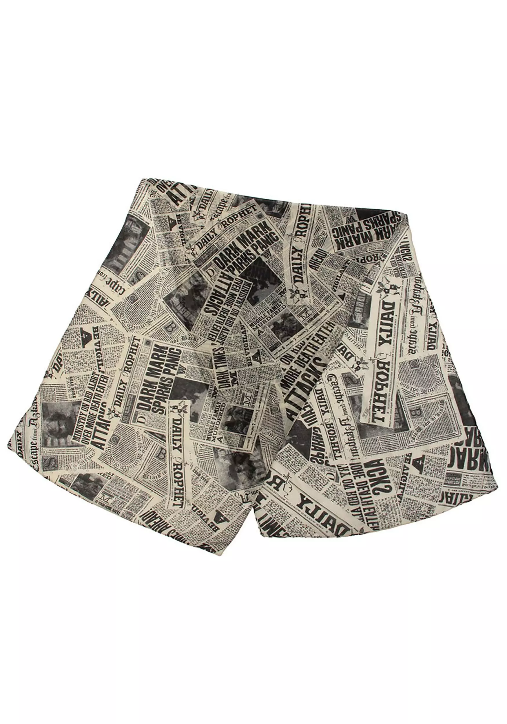 Elope Daily Prophet Newspaper Print White Lightweight Scarf - Image 4
