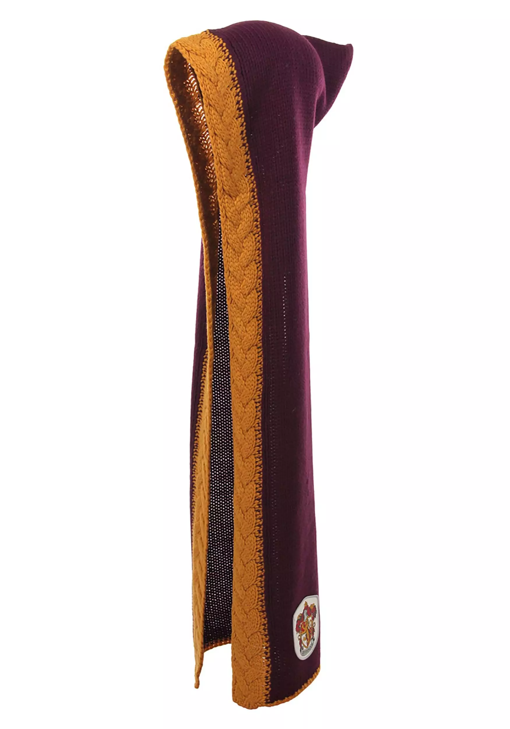 Elope Gryffindor Knit Maroon And Gold Costume Hood - Image 2