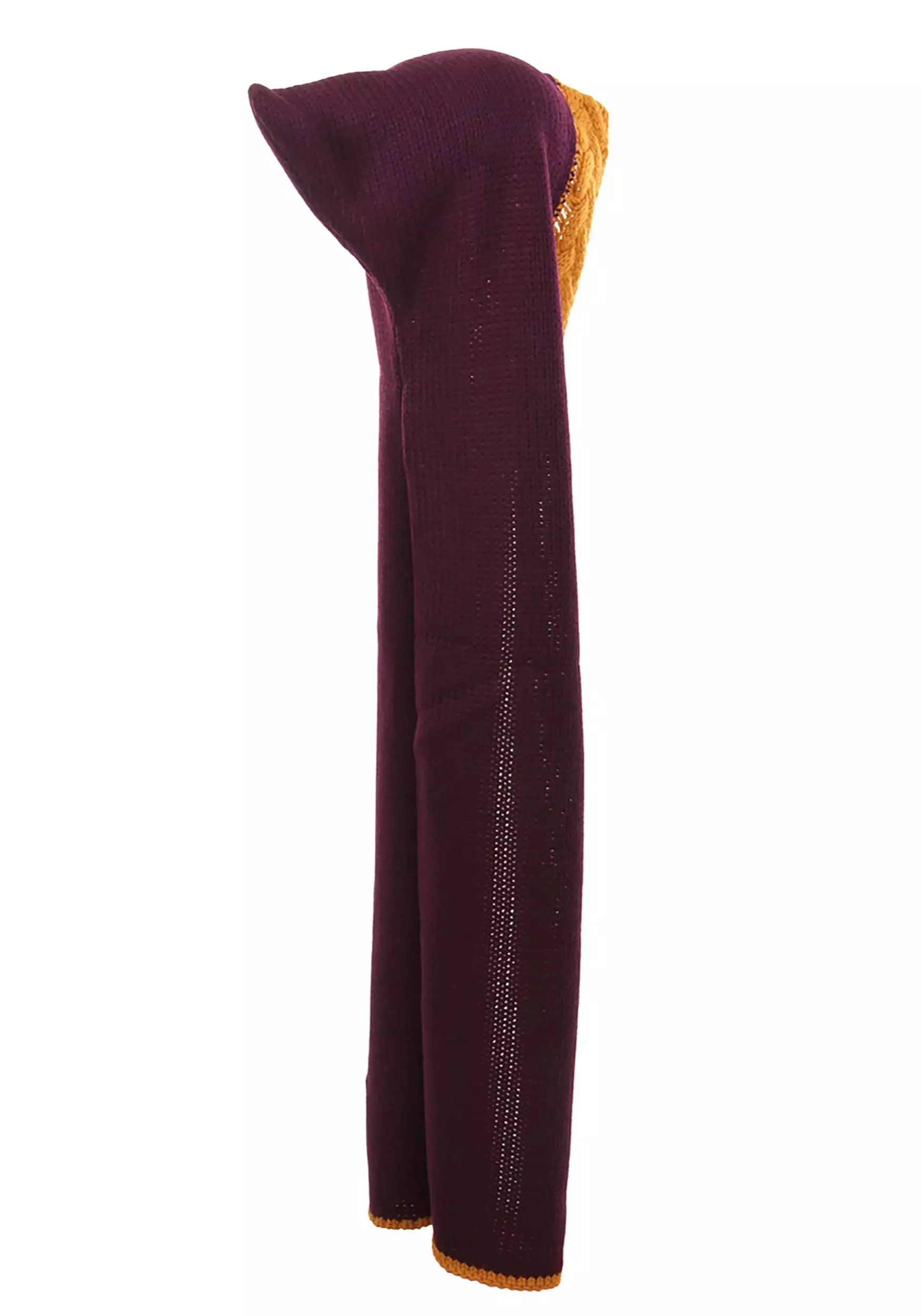 Elope Gryffindor Knit Maroon And Gold Costume Hood - Image 3