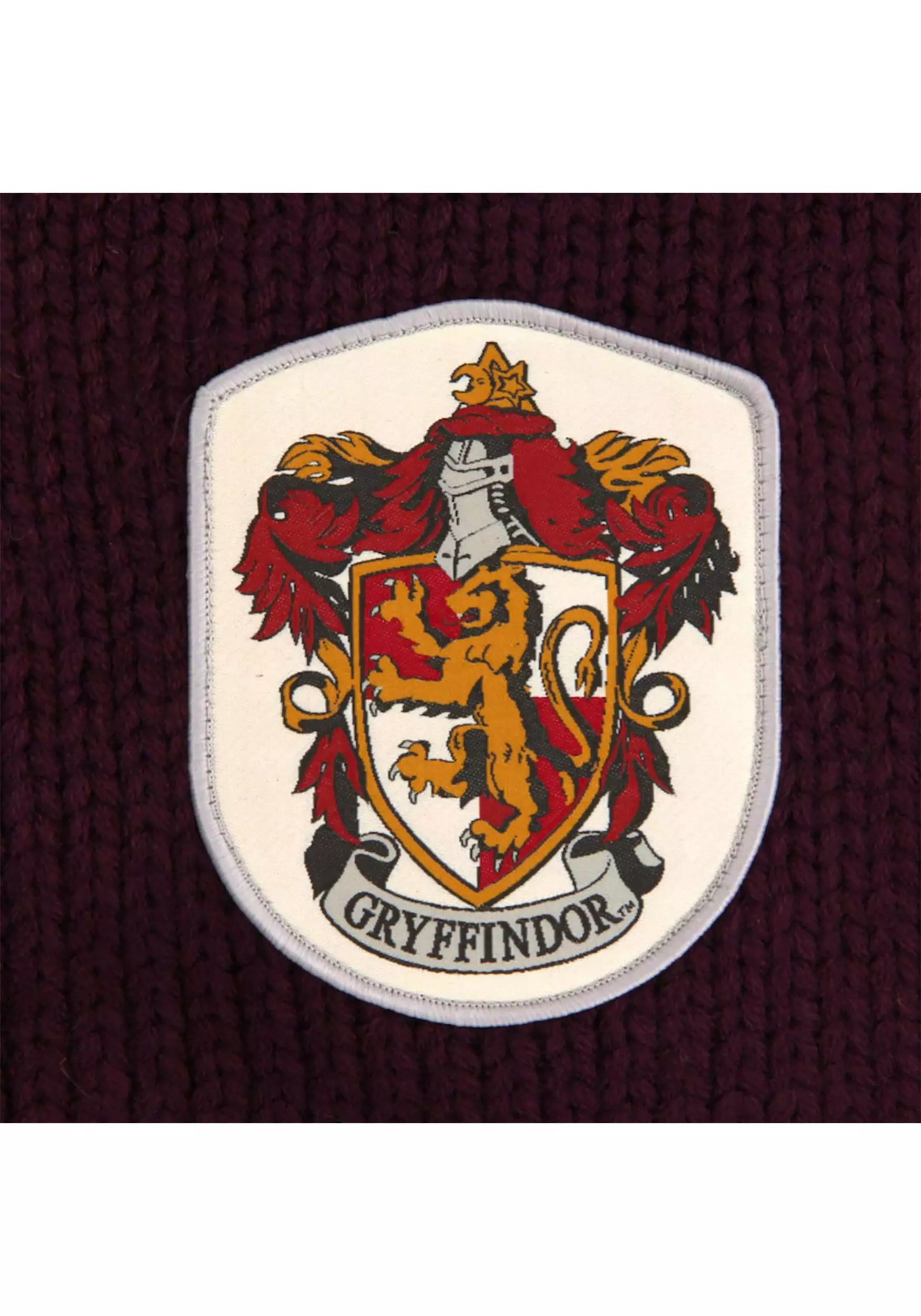 Elope Gryffindor Knit Maroon And Gold Costume Hood - Image 4