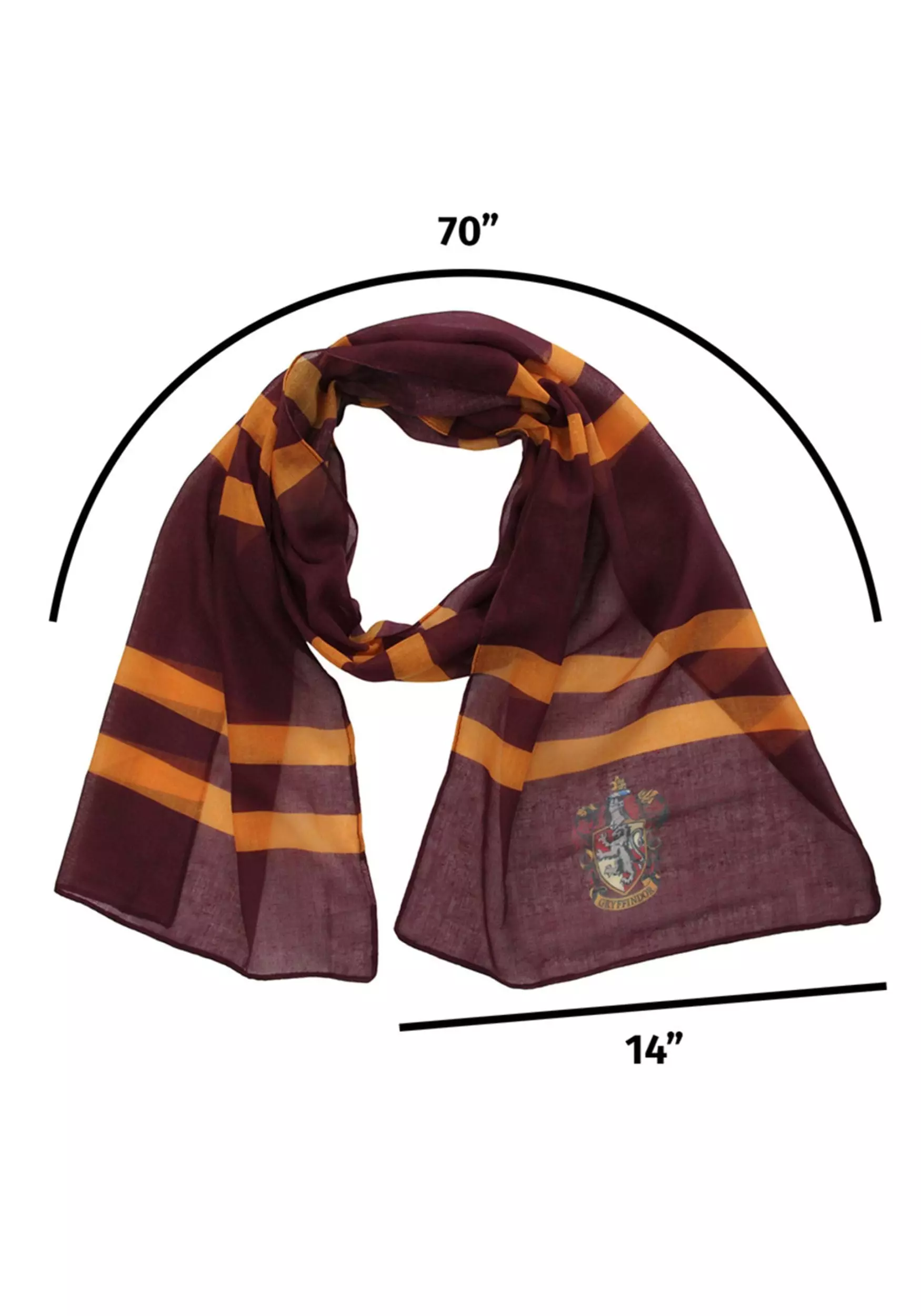 Elope Hogwarts Gryffindor Lightweight Scarf - Image 3