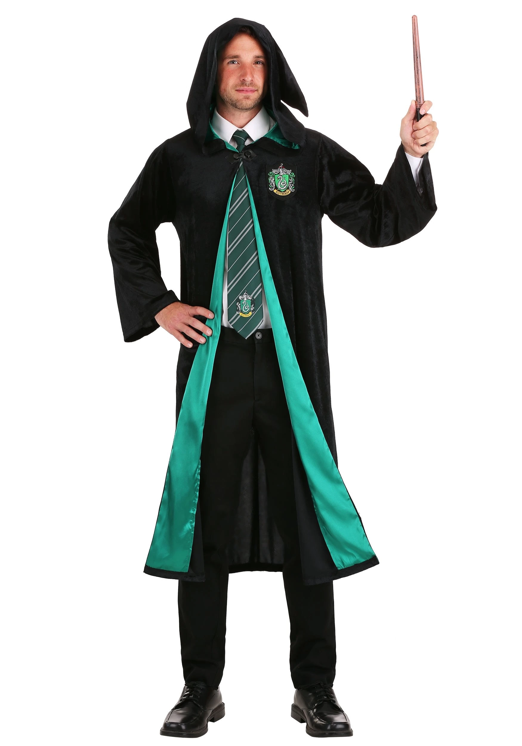 Jerry Leigh Harry Potter Deluxe Slytherin Robe Costume For Adults - Image 2
