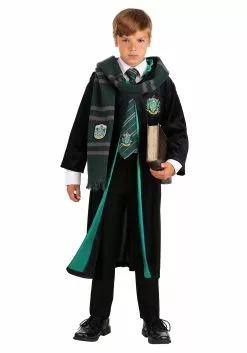 Jerry Leigh Harry Potter Kids Deluxe Slytherin Robe Costume