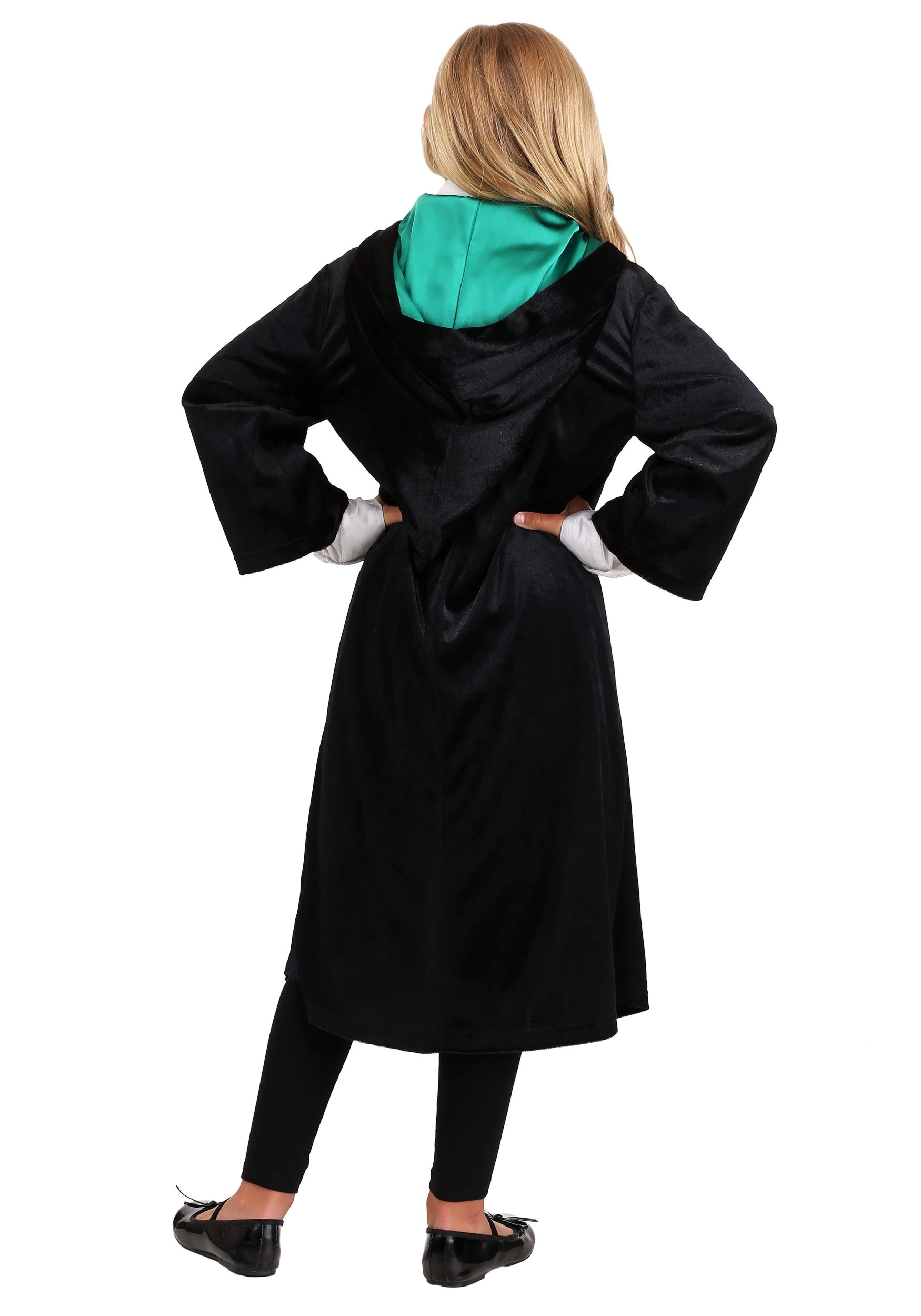 Jerry Leigh Harry Potter Kids Deluxe Slytherin Robe Costume - Image 3