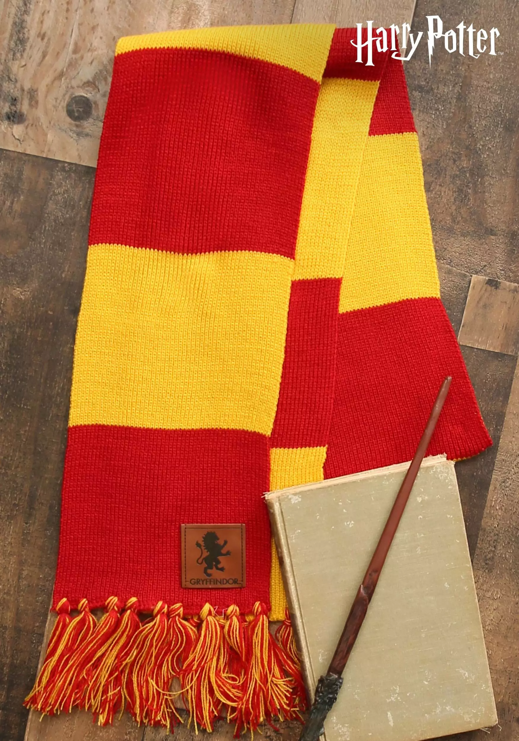 Elope Gryffindor Patch Striped Harry Potter Scarf