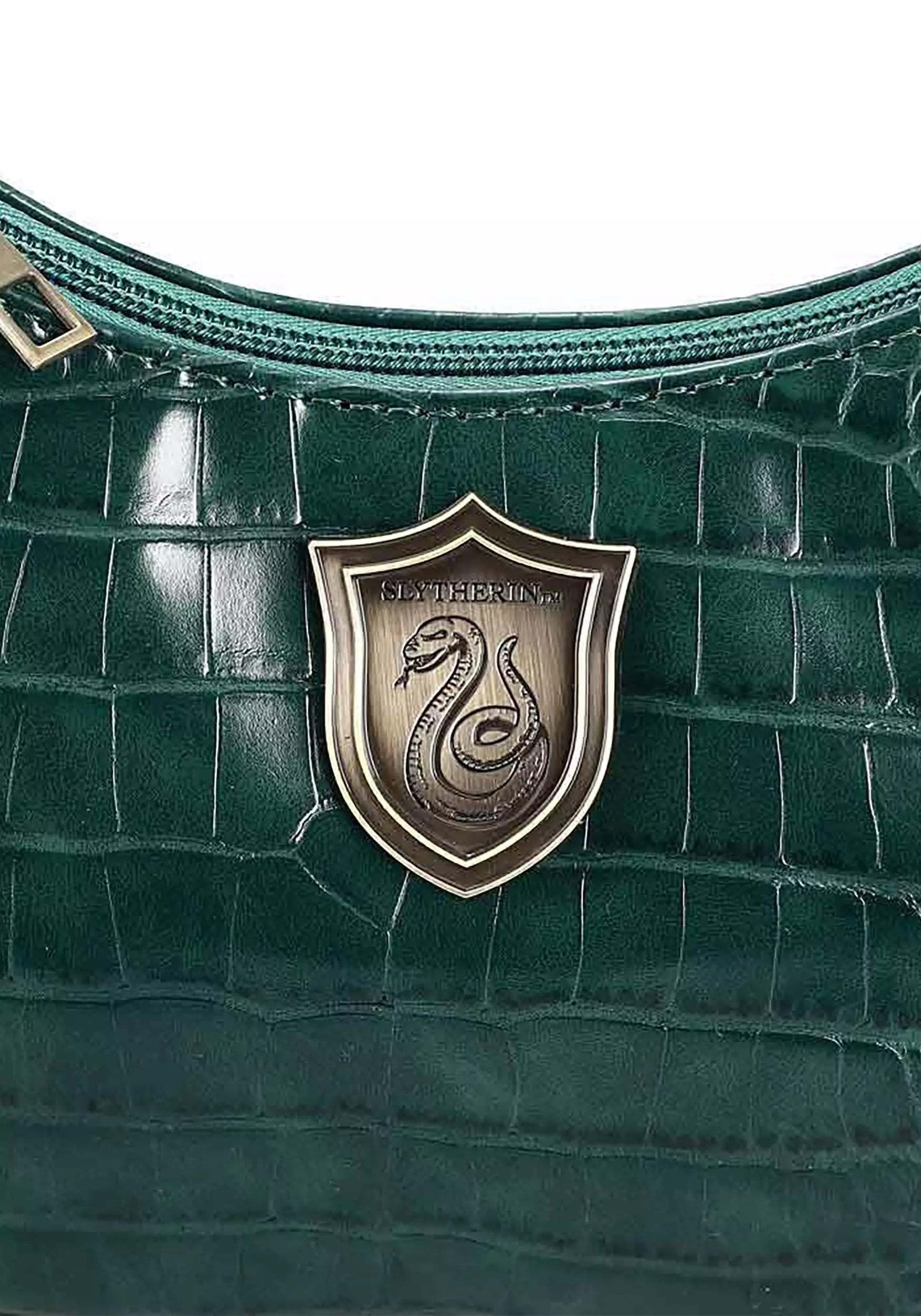 Bioworld Merchandising / Independent Sales Harry Potter Slytherin Metal Badge Shoulder Bag - Image 5