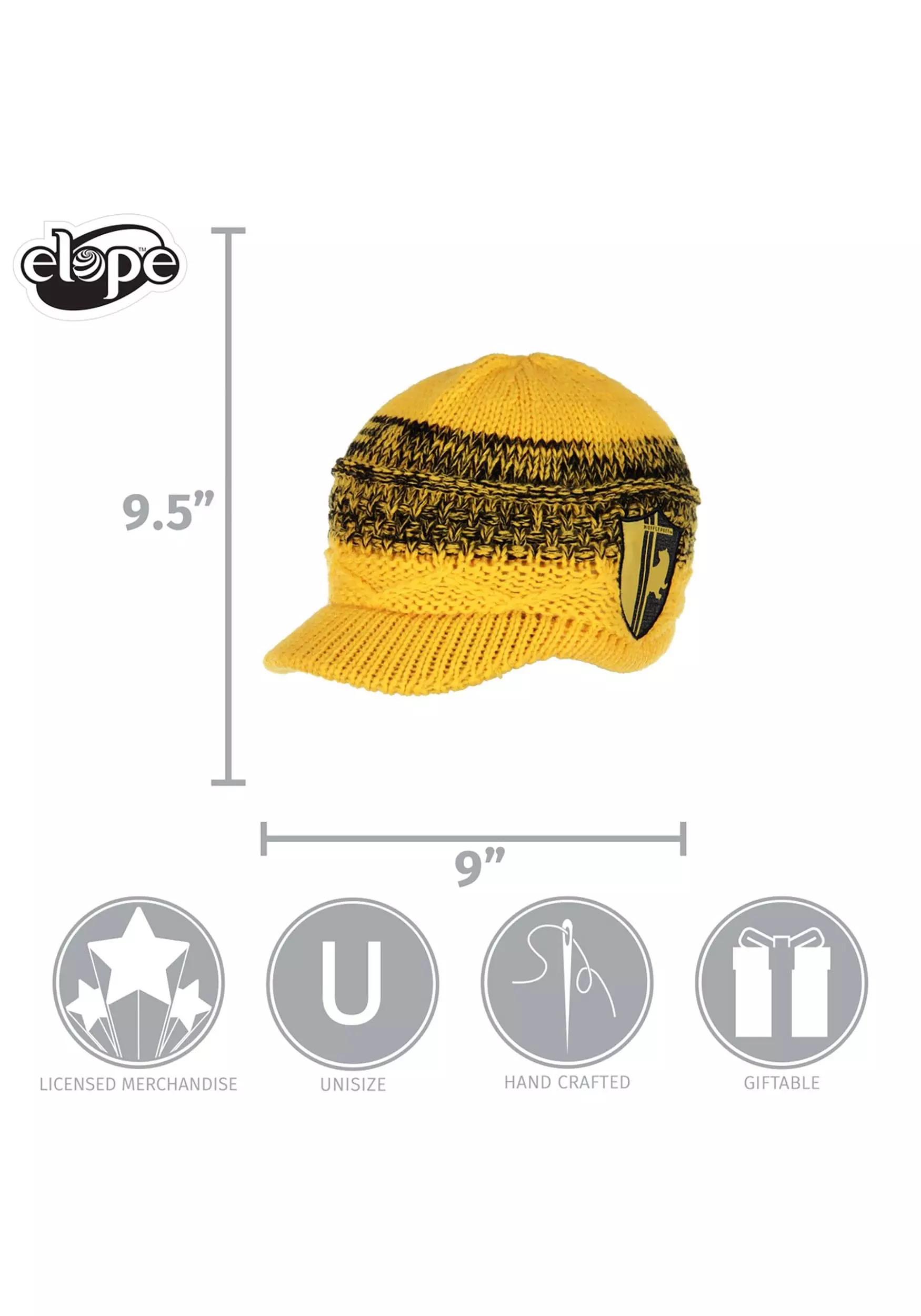 Elope Knit Brim Cap Hufflepuff - Image 4