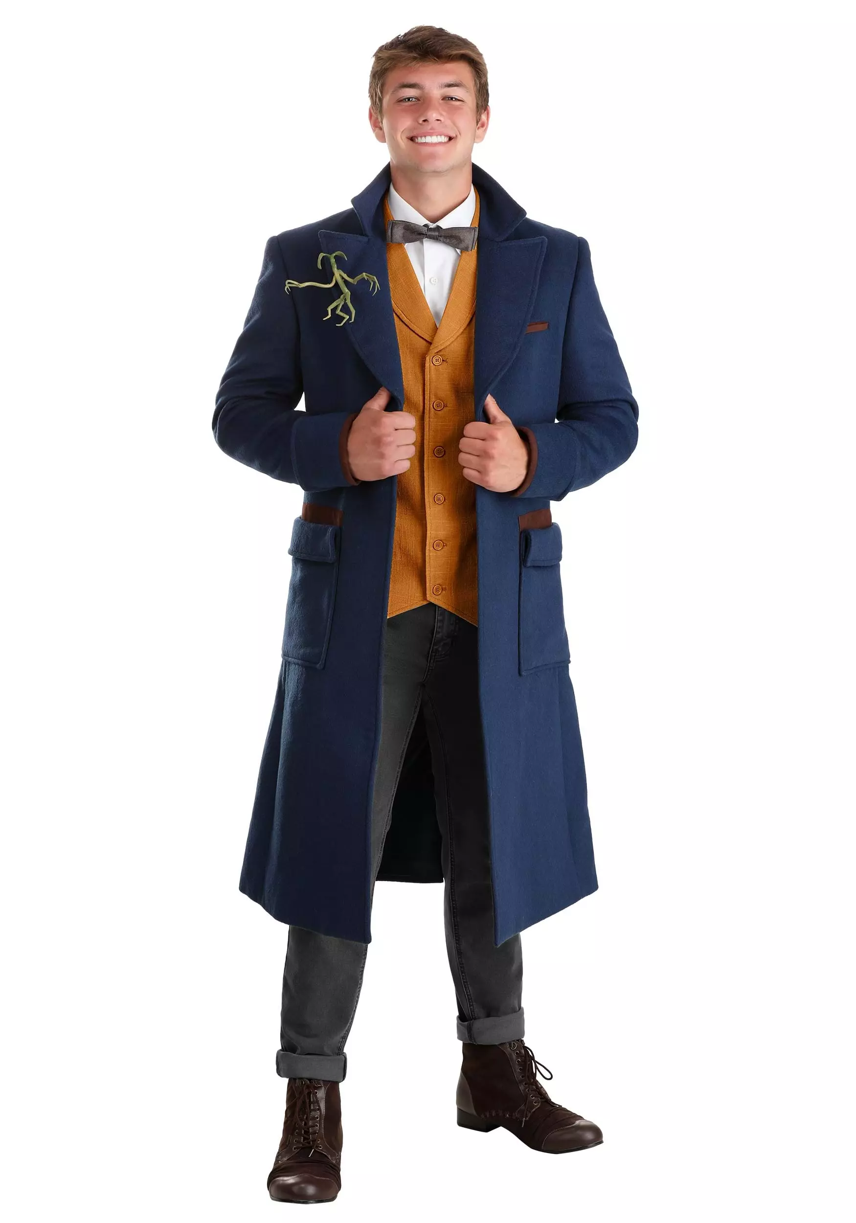 Haizhilan Garment CO., LTD Men's Newt Scamander Blue Jacket - Image 4