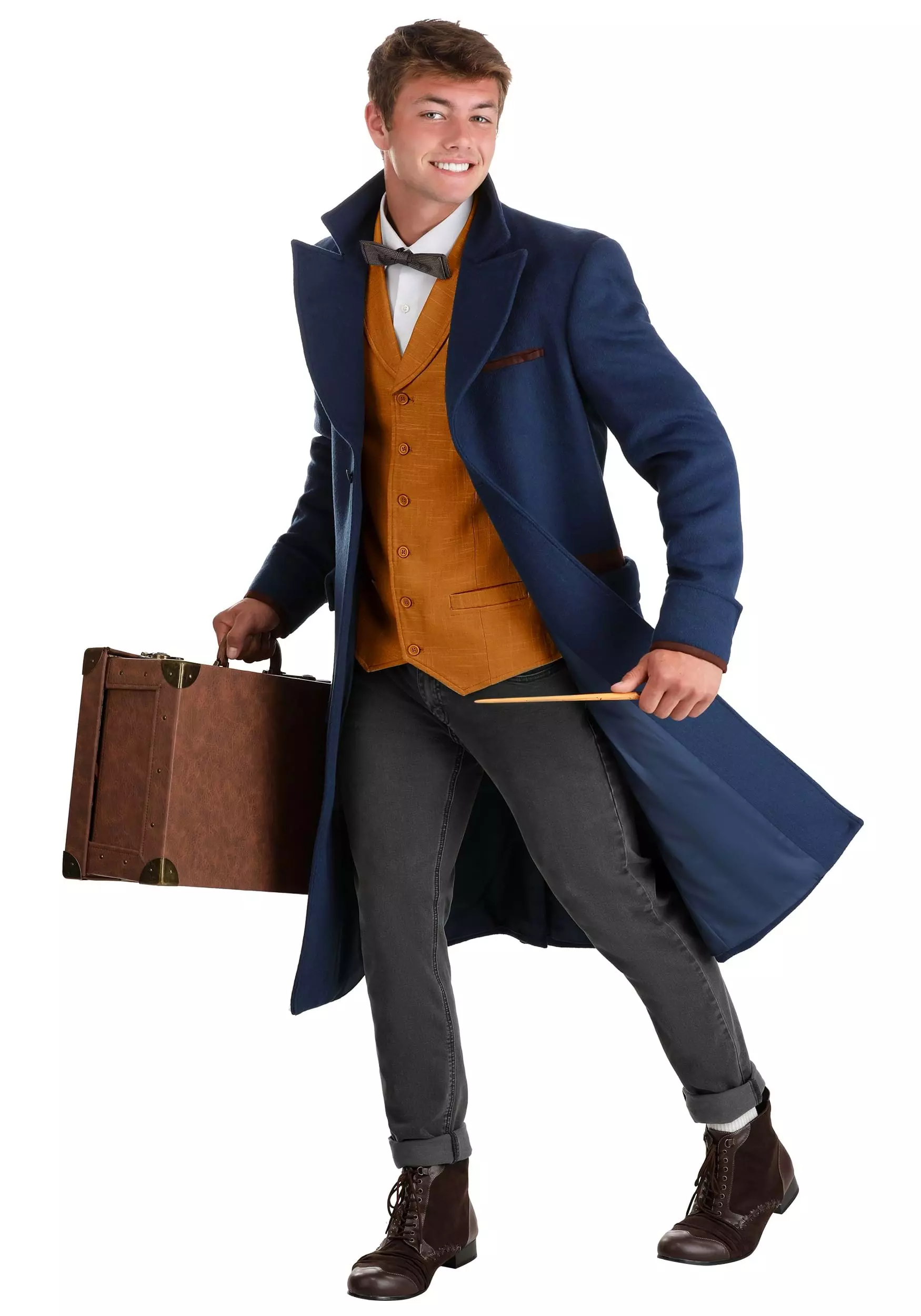 Haizhilan Garment CO., LTD Men's Newt Scamander Blue Jacket - Image 5