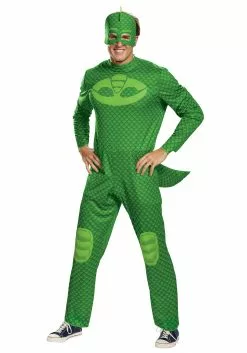 Disguise PJ Masks Adult Gekko Classic Costume