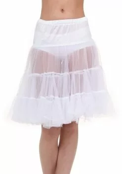 Fun Costumes White Plus Size Knee Length Crinoline