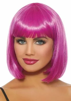 Dreamgirl Magenta Bob Wig