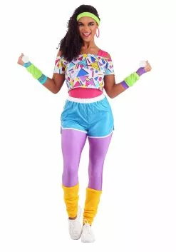 Fun Costumes Work It Out 80s Women's Costume
